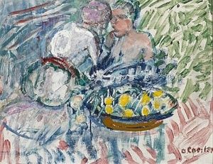 Frauen In Der Laube by Oskar Coester