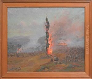 Cremation Of The Poenggawa Of Singaradja