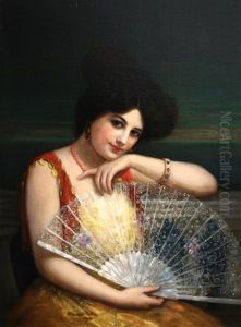 Lady With A Fan by William Haskell Coffin