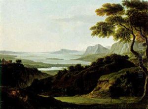 An Extensive Landscape With Cattle On A Path by Joseph (Charles) Cogels