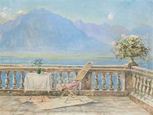 Terrasse De L"hotel Excelsior by Marcel Cogniet