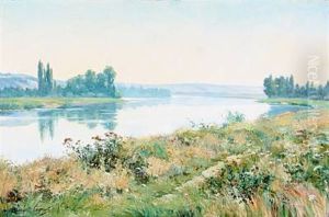 View Of A Lake by Marcel Cogniet