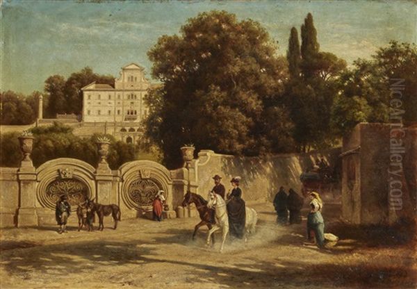 Street View In Front Of Villa Aldobrandini - view 1