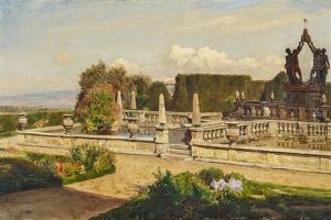Im Park Der Villa Lante Bei Bagniaia