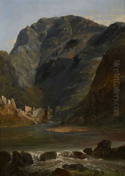 Vue D'un Lac Dans Un Paysage De Montagnes - view 1
