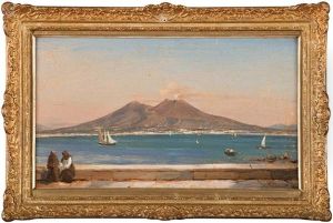 La Baie De Naples Animee Avec Vue Sur Le Vesuve