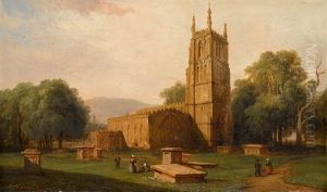 Landscape With Figures By A Cathedral Landscape With Figures By A Cathedral