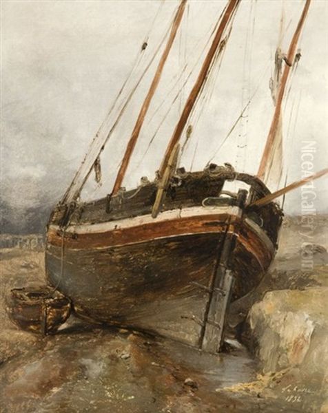 Barque Sur La Greve, Le Havre - view 1