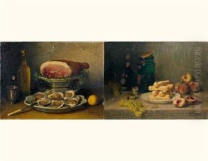 Nature Morte Aux Biscuits (+ Nature Morte Aux Huitres; 2 Works) by Marie Coignet
