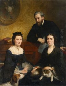Portrait Of The Musician Lavaud With His Family