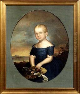 Portrait Of Elizabeth K. Schwenk, Age Four by Charles Octavius Cole