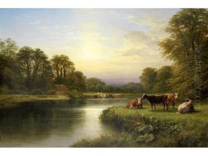 Cattle On A Riverbank