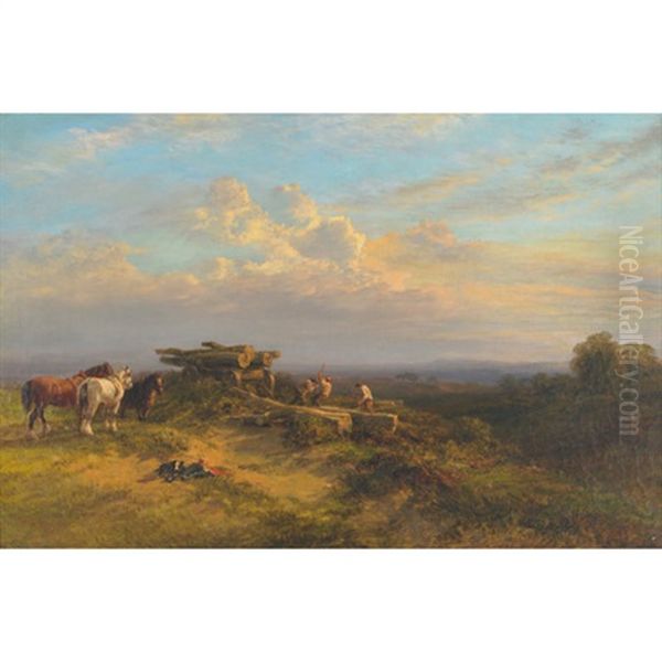 The Timber Wagon, Working At Sunset - view 1