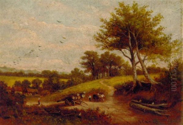 The Valley Farm, Surrey by George Cole
