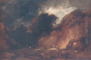 Sheltering From The Approaching Storm by George Cole