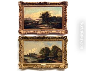 Country Landscapes (pair) by George Vicat Cole