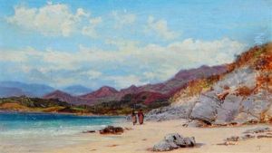 Beach Scene With Female Figures Beach Scene With Female Figures