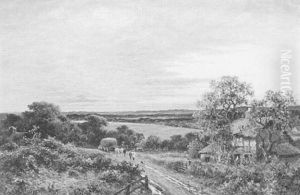 Haying Team Returning Home At Sundown by George Vicat Cole