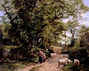 A Surrey Lane In Spring by George Vicat Cole