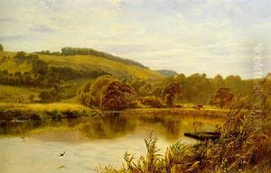 The River Arun Below The Black Rabbit by George Vicat Cole