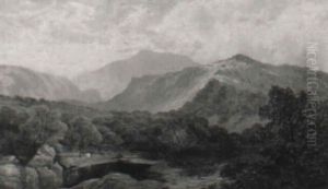 The Lledr Valley by George Vicat Cole