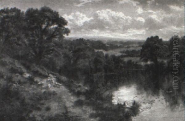 Shepherd In A Surrey Landscape - view 1