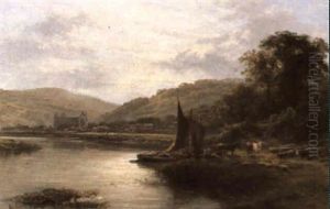 Tintern Abbey, On The Wye by George Vicat Cole