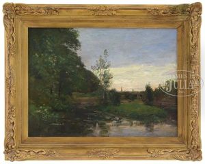 River Landscape by Joseph Foxcroft Cole