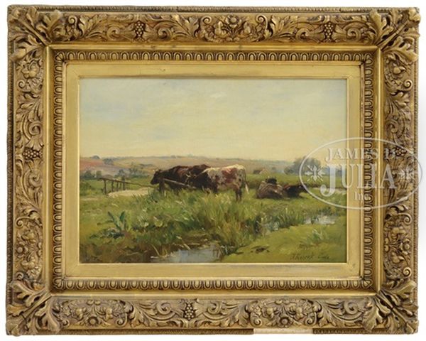 Pastoral Landscape With Cows - view 1