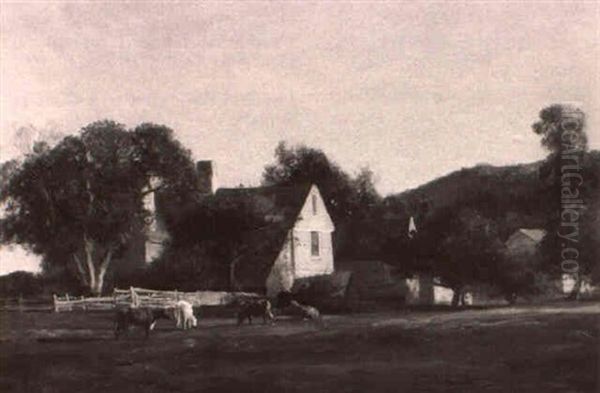 Grazing On The Village Common - view 1