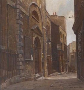 Entrance To St. Mary At Hill, Love Lane, London by Reginald Rex Vicat Cole