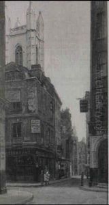 Ye Old Watling (in Bow Lane) by Reginald Rex Vicat Cole