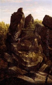 A Rocky Glen by Thomas Cole