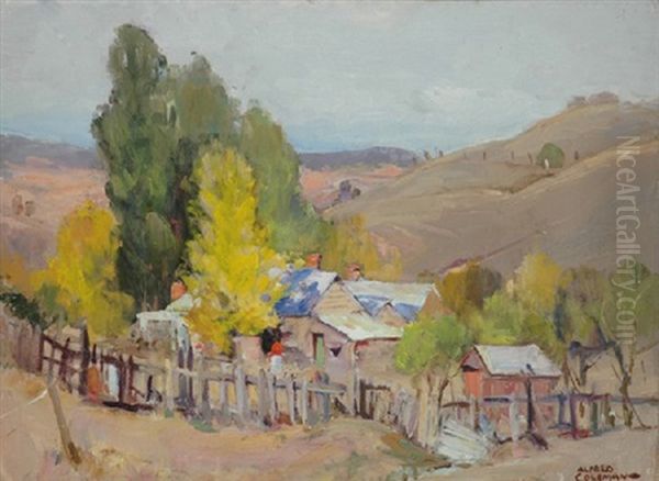 Farm With Poplars - view 1