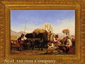 Harvest Season In The Roman Campagna by Charles Coleman