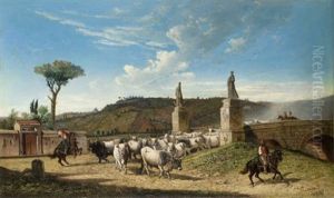 Roma, Mandria Sul Ponte Milvio by Charles Coleman