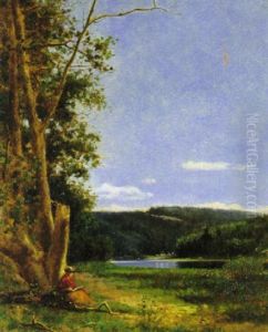 Reading Under A Tree by Charles Caryl Coleman