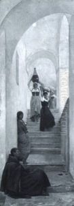 Stairway, Capri by Charles Caryl Coleman