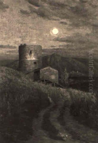 Mill On An Italian Hillside - view 1