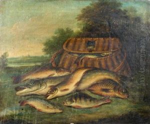 The Day's Catch (+ The Game Larder; Pair) by Edward Coleman