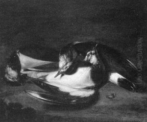Still Life Of Plovers by Edward Coleman