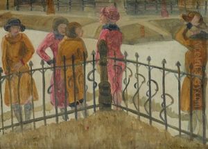 New York Park Scene by Glenn O. Coleman