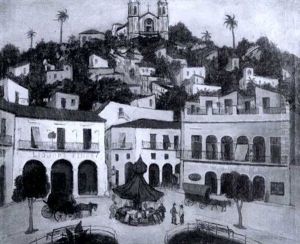 Hillside Village by Glenn O. Coleman