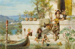 Feeding The Ducks by William Stephen Coleman