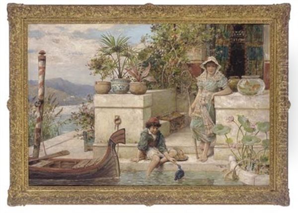 On The Steps To The Lake - view 1