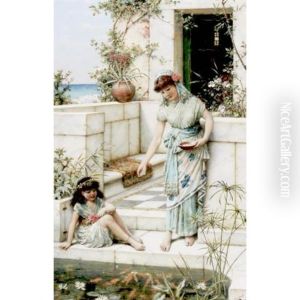 Feeding The Goldfish by William Stephen Coleman