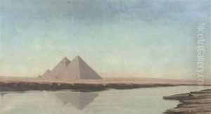 The Great Pyramids Of Giza, Egypt by Stephen Coleridge