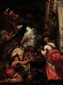 Sacrifice To Minerva by Giovanni Coli