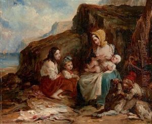 La Famille Du Pecheur Sur La Plage