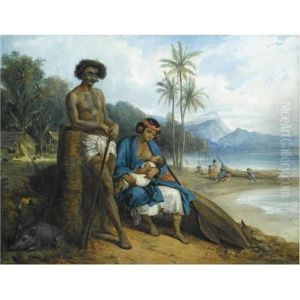 Noukahiriens Dans L'ile D'otaiti